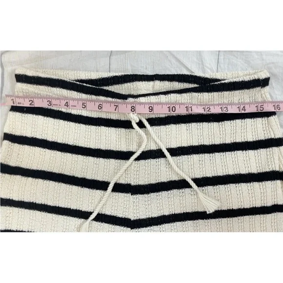 NEW‎ H&M black cream striped woven knit tank top & pant trousers Woman’s Size M - Picture 9 of 16